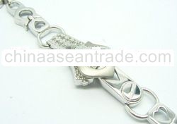 silver bracelet w / CZ's