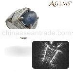 AGT1683 18K Gold Diamond and Precious Stone Ring