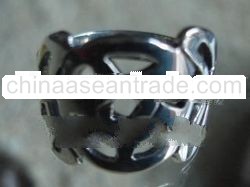 RFMN0016 - Sterling Silver Ring with Star Celtic Design