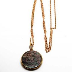 brass shell necklaces (bjns-016)