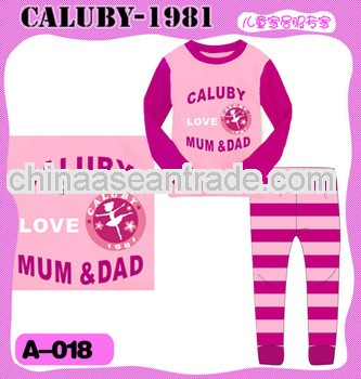 pajamas for girls fashion children garment wholesale kids pajamas baby sleeping wear
