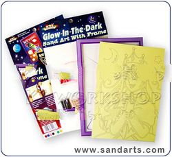 Sand Art Glow-in-the-dark - With Frame - Pre-packed Kit