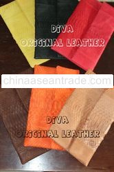 original fine leather snake skin clutch