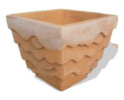Terracotta christmas fllower pot