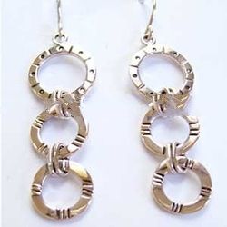 Silver Engrave Earring