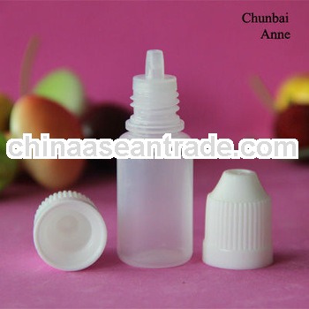 pe 10ml eye drops bottle with long tip childproof cap TUV/SGS certificate