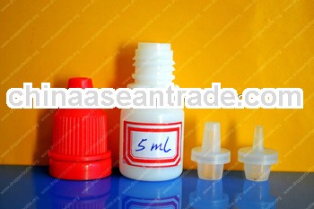 pe white eye dropper bottle tamperproof cap 5ml