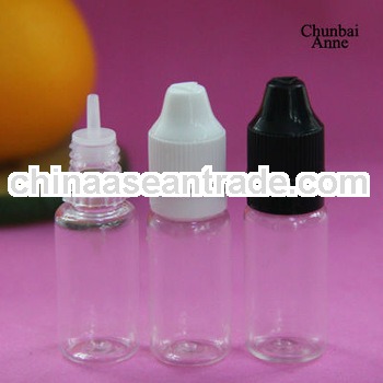 pet 10ml plastic bottle with child proof caps tamper ring TUV/SGS certificate