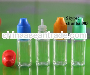 pet liquid flavors bottle with long tip childproof cap