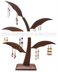 Wooden earring display