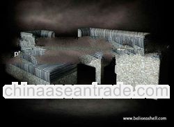 sofa furniture made from seashell mosaic decorative inlay