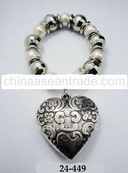 Swee Lo Metal Heart Bracelet Expendable Choker