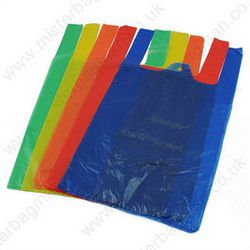 Vest carrier poly plastic bag made in