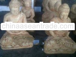 SITTING BUDDHA STATUE STONE