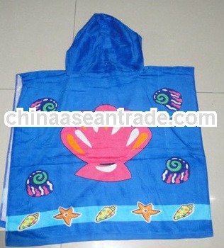 plain hooded poncho towels for kids
