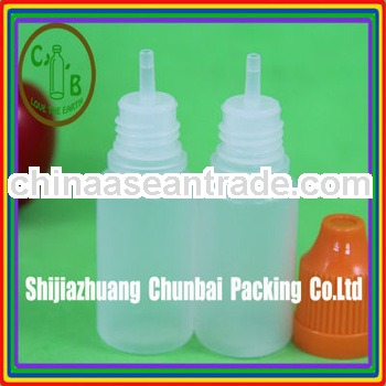 plastic 10ml with orange childproof cap ldpe dropper bottle