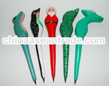 plastic ball pen with metal clip