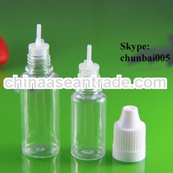 plastic bottle 15ml with childproof ith with TUV and SGS certificate