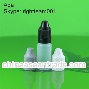 plastic dropper bottles with childproof and tamper safety cap long tip