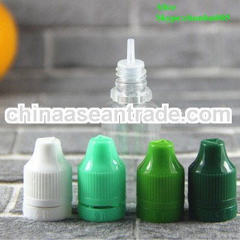 plastic eye dropper bottles 15ml childproof tamper bottle with long thin tip SGS and TUV