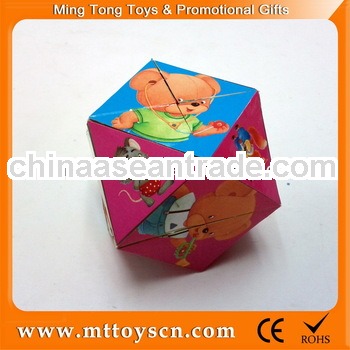 plastic folding diamond mini magic cube