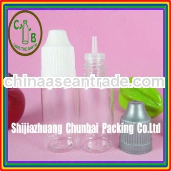 plastic squeeze dropper bottles 10ml with childproof with long thin tip