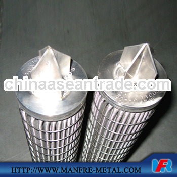 pleated filter elements by 100% stainless steel wire mesh