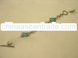 Ladies Silver 925 Bracelet With Semi Precious Stones