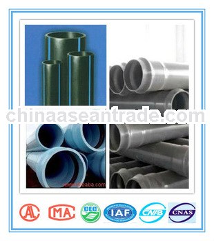 plumbing supply plastic pipe for water supply and drain