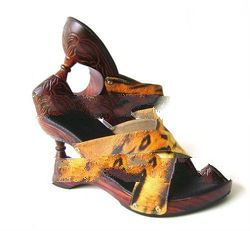 Unique wooden sandals