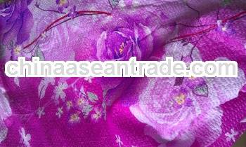 polyester Microfiber seersucker disperse printed bed sheet/mattress fabric for home textile