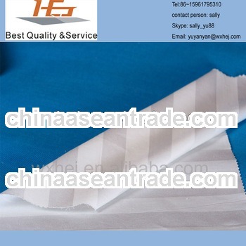 polyester super cheap microfiber white stripe bedding fabric