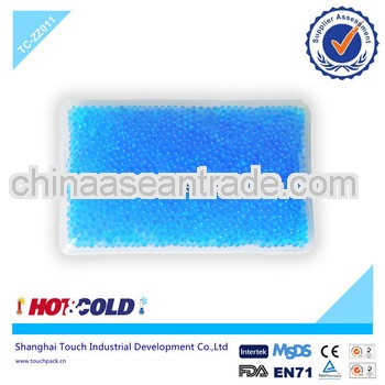 popular crystal bead hot cold pack for back/hot cold compress