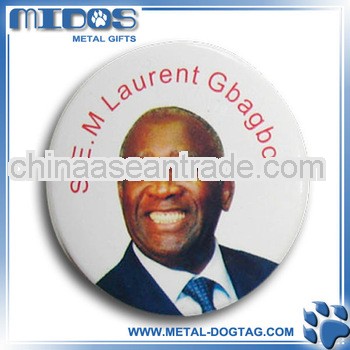 popular round printing metal badge