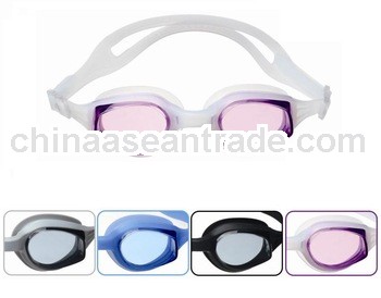 popular swim goggles, siamesed style with gasket and strap, free swimming goggle