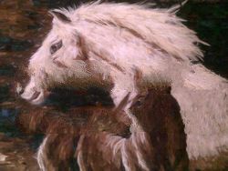 paintings of horses and foal