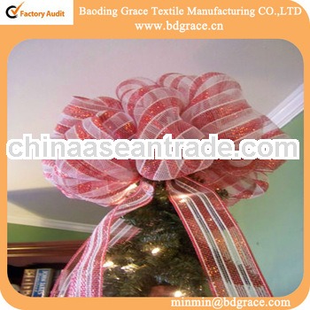 pp plastic decor satin ribbon handmade flowers