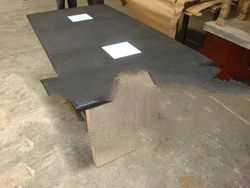 Black Granite Stone Tabletop - Profiled Edge