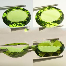 11 cts Huge Oval (18x13 mm) Lab Simulated Peridot AAA