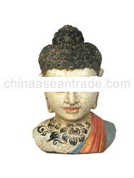 Buddha Painted cement