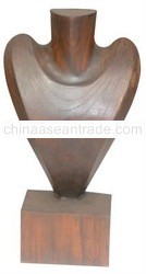 Wooden necklace display