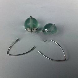 EHFMN08 - SS Teardrop Ear Hook with Amethyst