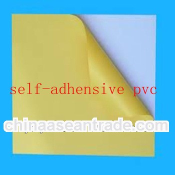 pressure sensitive adhensive white rigid 0.8mm pvc sheet for photo album inner sheet