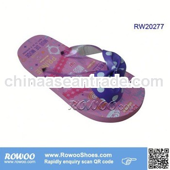 pretty pink child nude beach slipper with bow