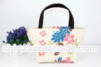printing ivory canvas handbags cute girls, carry bags