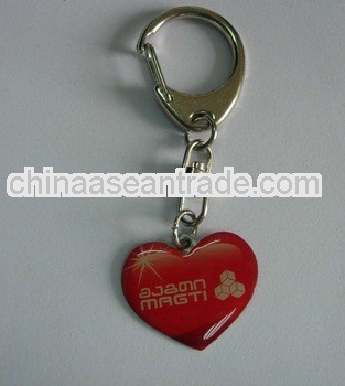 printing red heart keychain with expory