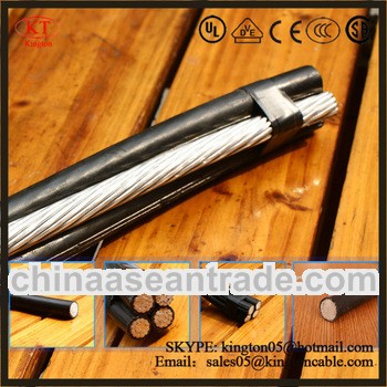 professional 11kv armored PVC insulated AAC ACSR service entrance overhead cable