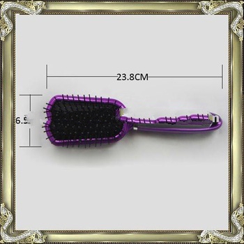 professional plastic hair brush with Nylon pins