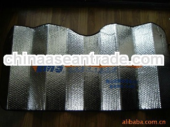 promotional EPE BUBBLE car front sun shade with silk screen printing