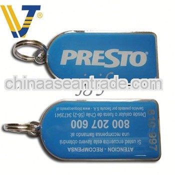 promotional custom made logo keychain